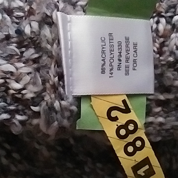 One A Earthy Asymmetrical Split Turtleneck Nubby Knit Sweater - Picture 15 of 16